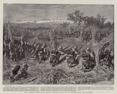 The Allied Troops in China, Germans having a Brush with the Boxers by William Small